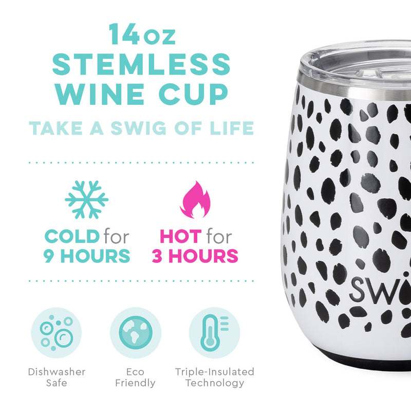 SWIG - 14oz Stemless Wine Cup, Spot On - Monogram Market