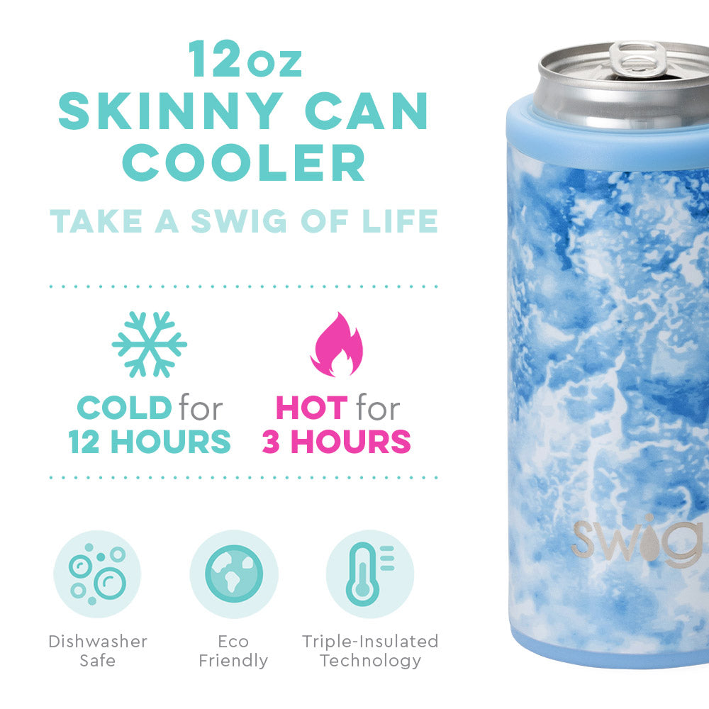 SWIG 12oz Skinny Can Cooler, Sea Spray - Monogram Market