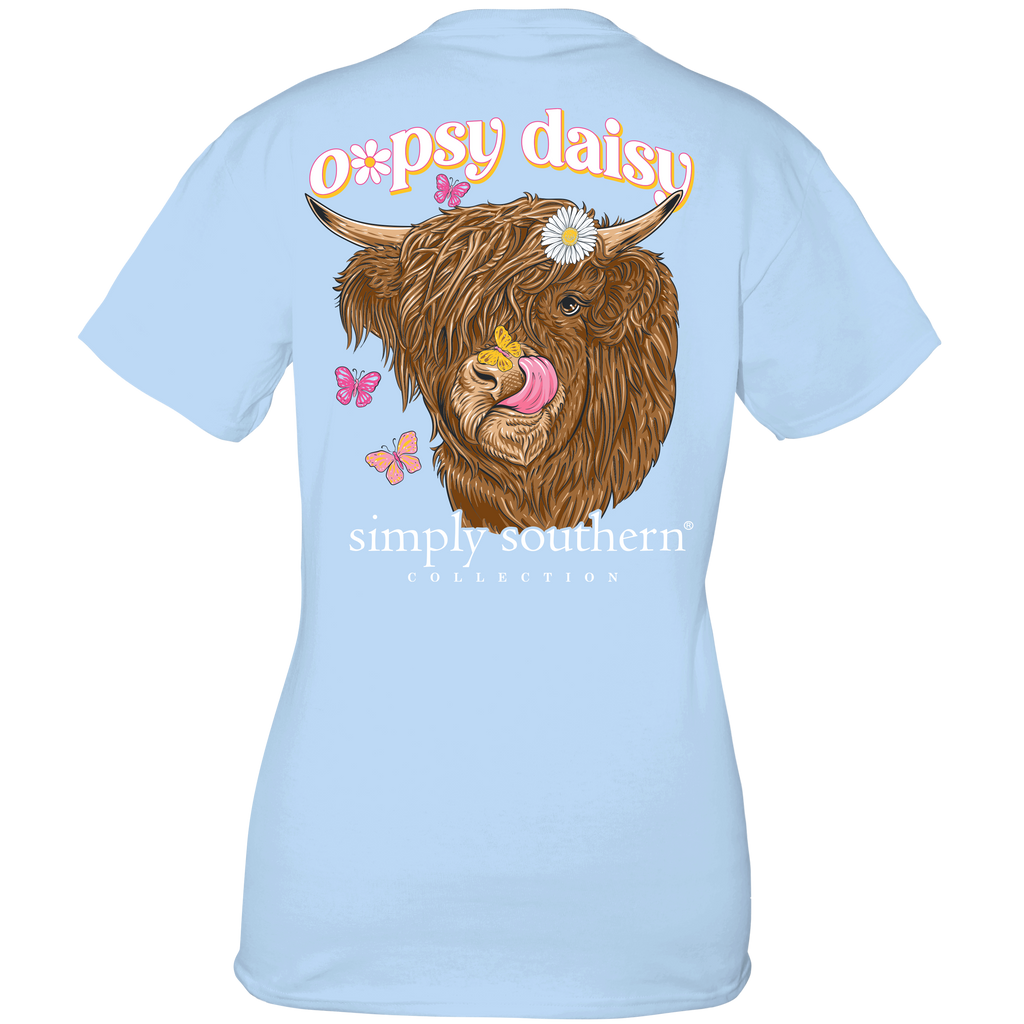 Simply Southern, Short Sleeve Tee - OOPSY DAISY (COW) - Monogram Market