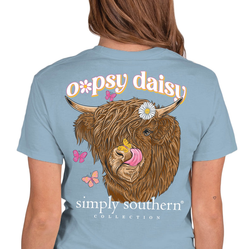 Simply Southern, Short Sleeve Tee - OOPSY DAISY (COW) - Monogram Market