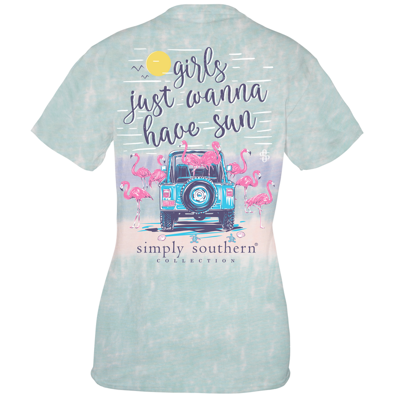 Simply Southern, Short Sleeve Tee - GIRLS JUST WANNA HAVE SUN - Monogram Market