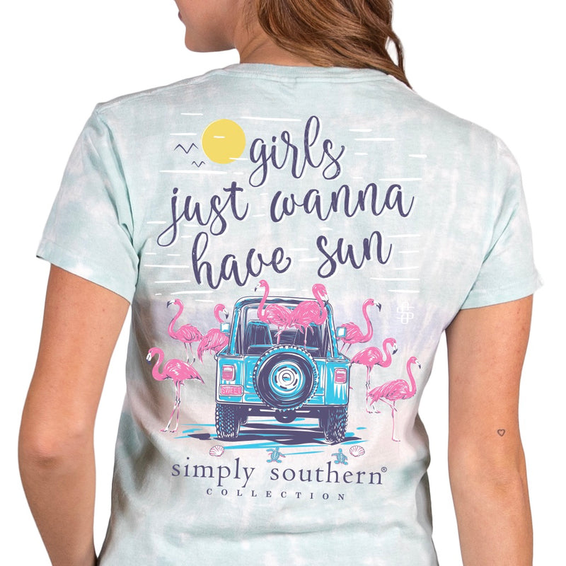 Simply Southern, Short Sleeve Tee - GIRLS JUST WANNA HAVE SUN - Monogram Market