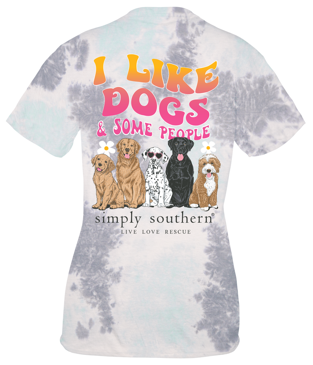 Simply Southern, YOUTH Short Sleeve Tee - I LIKE DOGS - Monogram Market