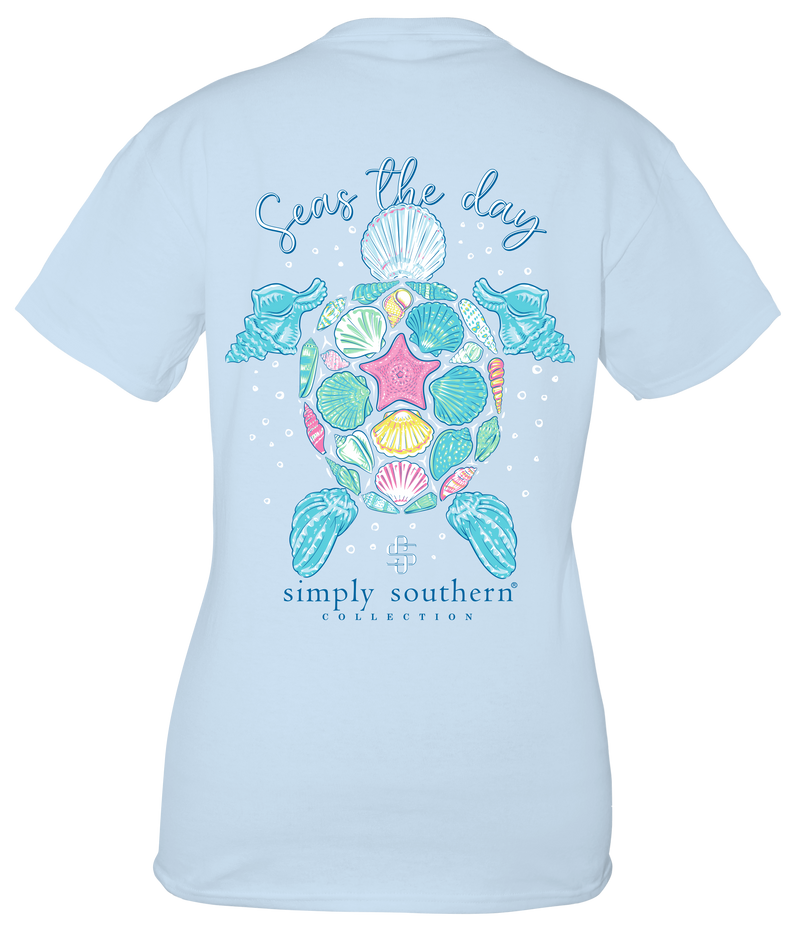 Simply Southern, YOUTH Short Sleeve Tee - SEAS THE DAY - Monogram Market