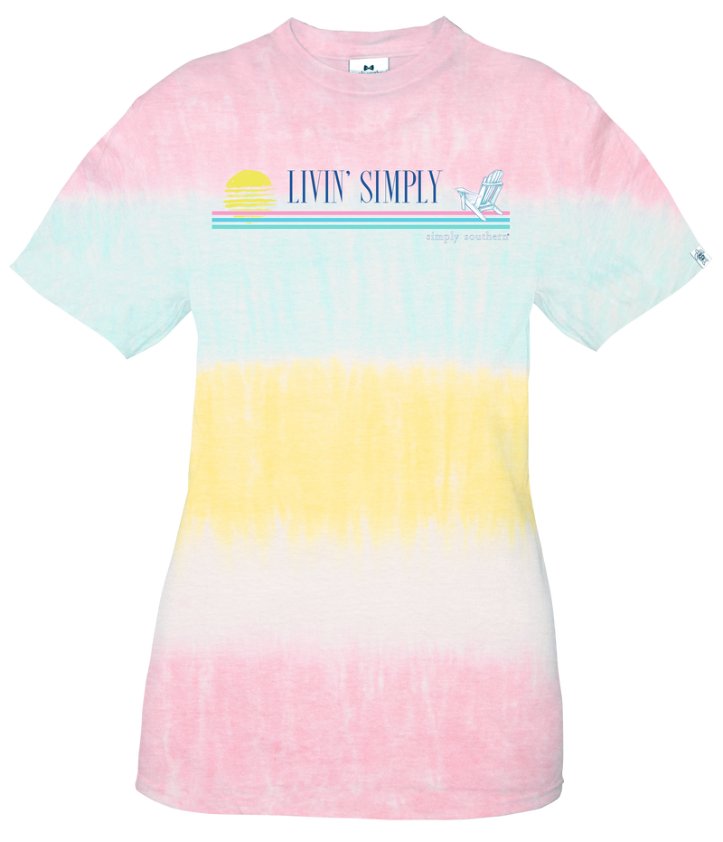 Simply Southern, YOUTH Short Sleeve Tee - LIVIN' SIMPLY (SUNSHINE) - Monogram Market