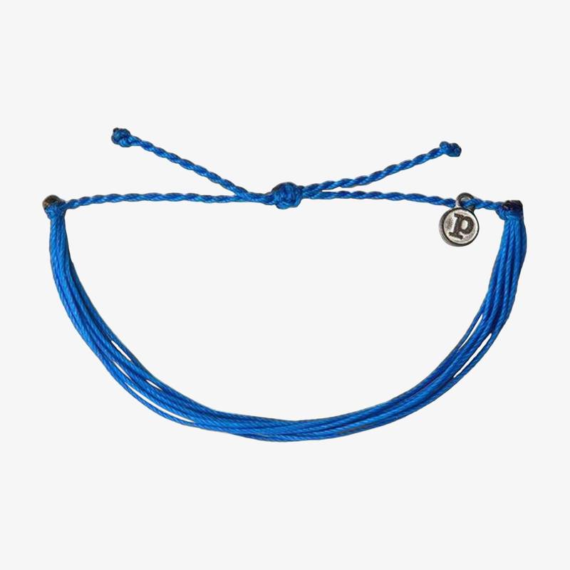 PuraVida Bright Solid Bracelet, Blue - Monogram Market