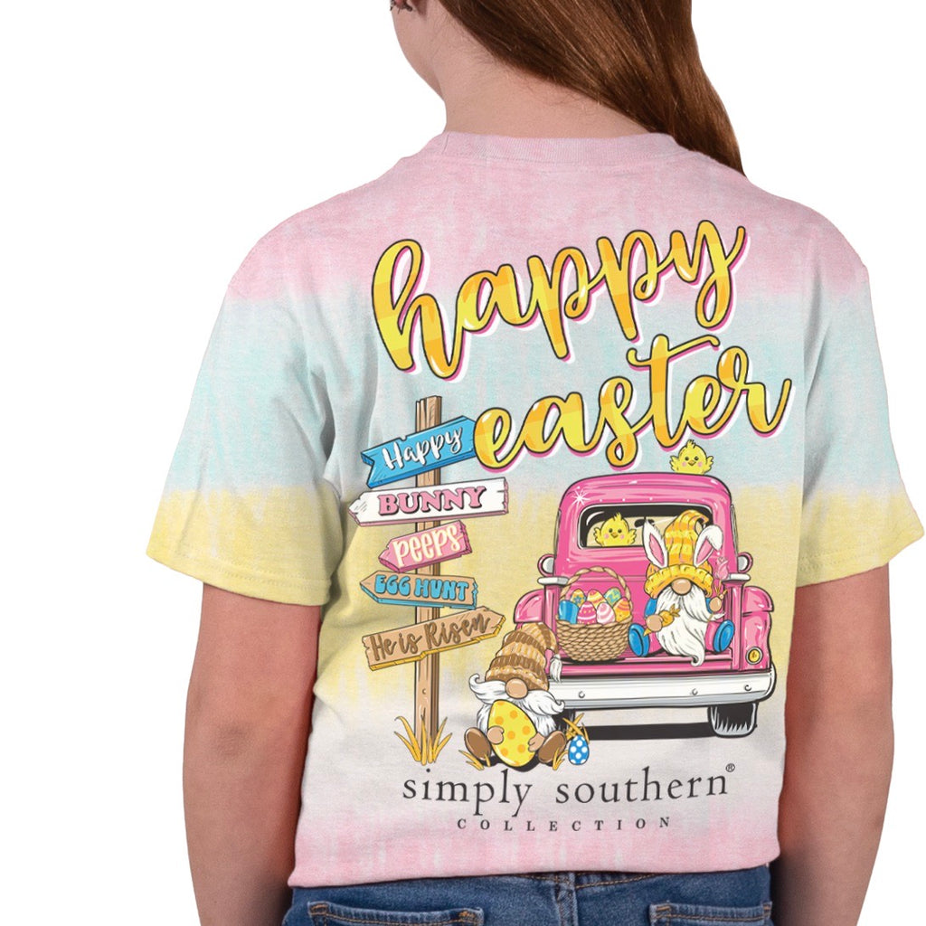 Simply Southern, YOUTH Short Sleeve Tee - HAPPY EASTER - Monogram Market