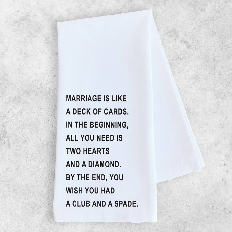 DEV D + CO. - Marriage - Tea Towel - Monogram Market