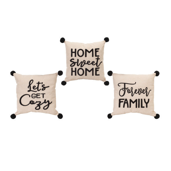 Pillows w/ Pom Pom Accents