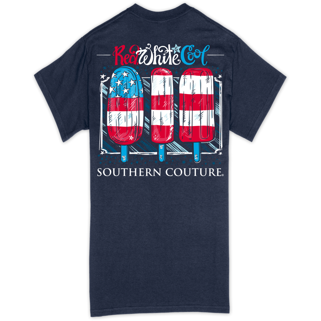 Southern Couture Short Sleeve Tee - RED, WHITE & COOL - Monogram Market
