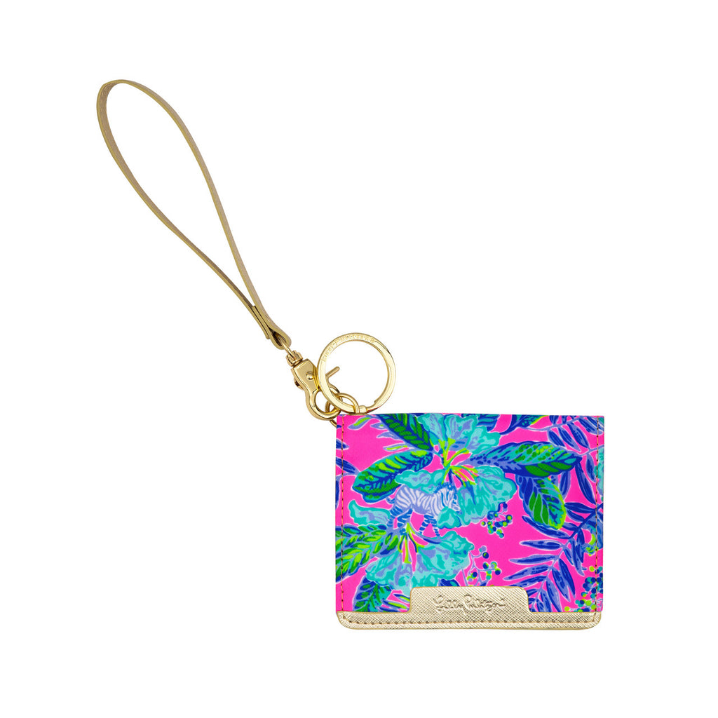 Lilly Pulitzer Snap Card Case, Lil Earned Stripes - Monogram Market