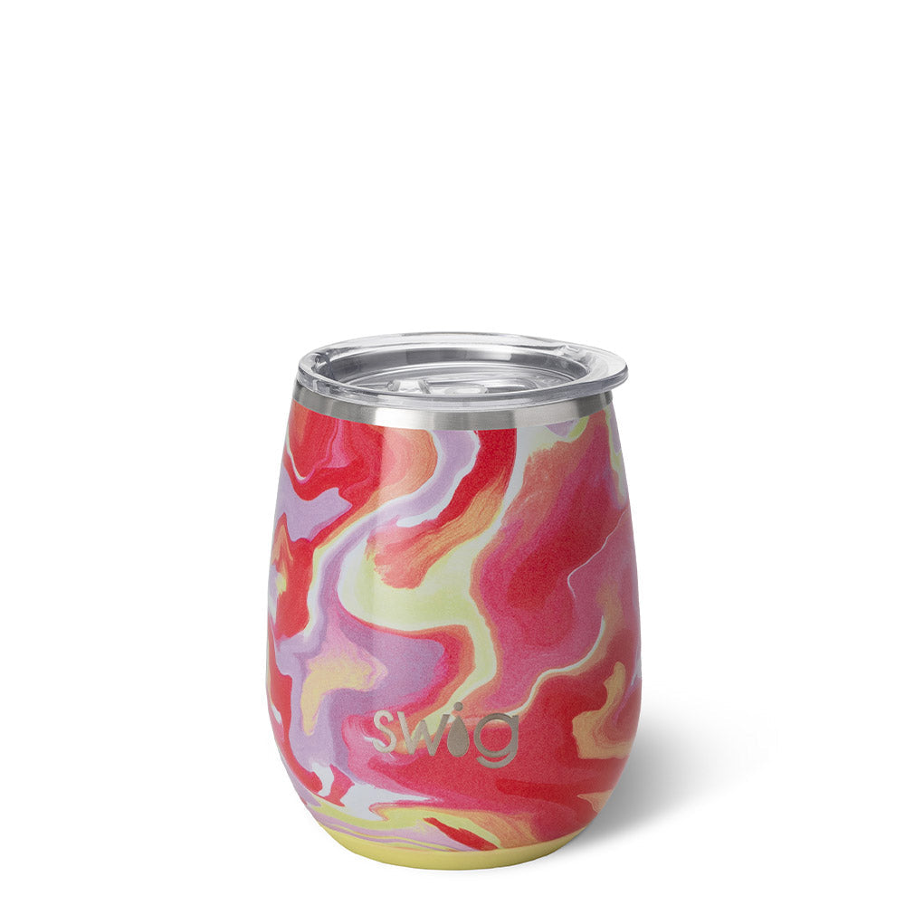 SWIG - 14oz Stemless Wine Cup, Pink Lemonade - Monogram Market
