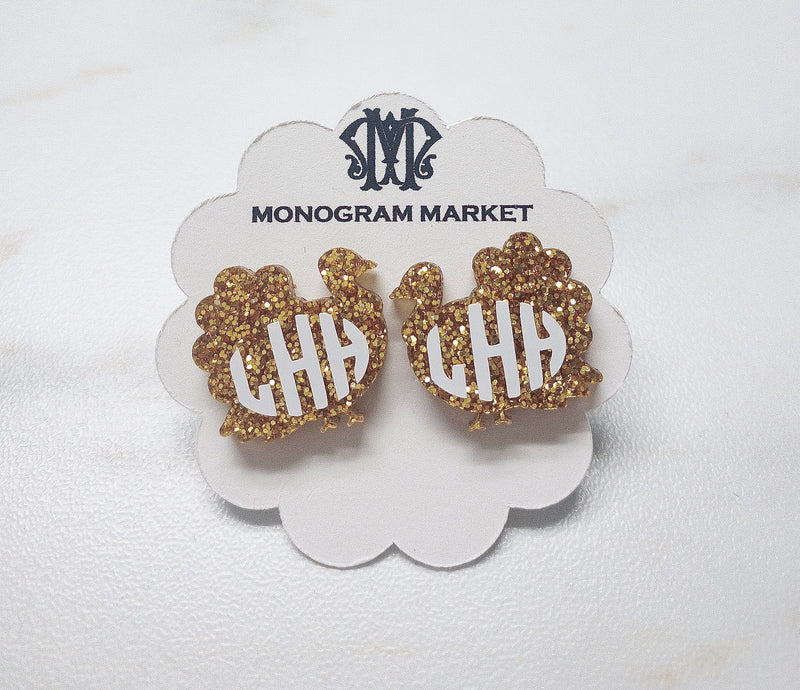 Monogram Market’s Personalized Turkey Earrings - Monogram Market