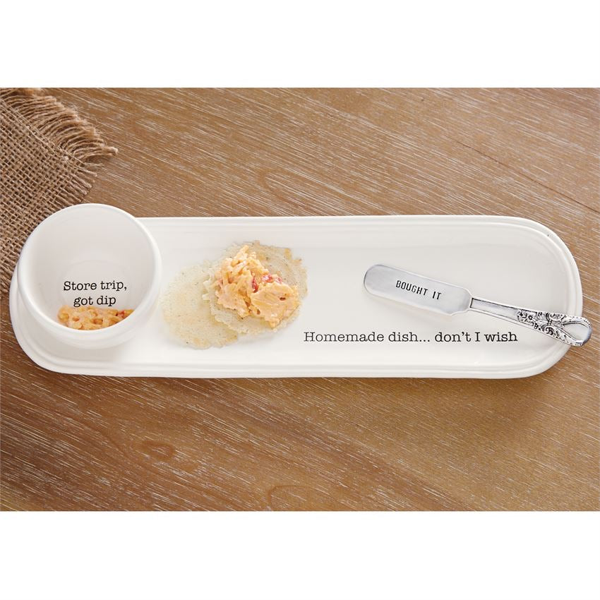 Mud Pie Homemade Dish...Don't I Wish Tray Set - Thumbnail 2