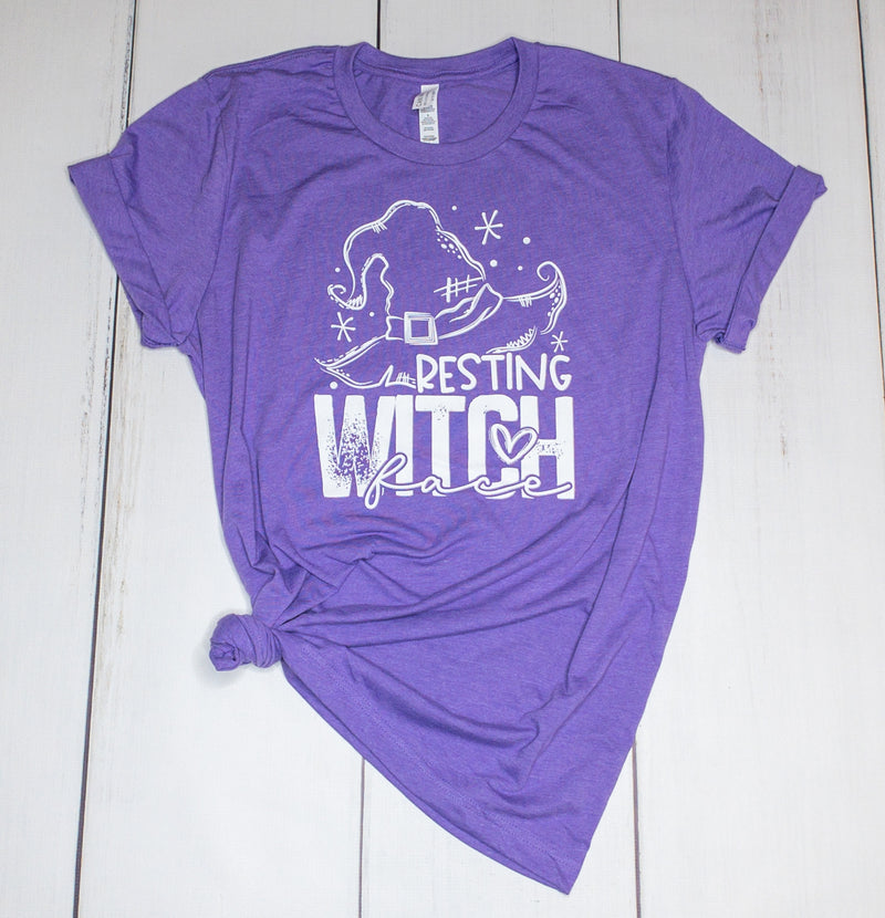 Resting Witch Face, printed tee - Monogram Market