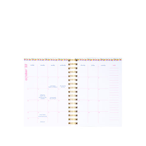 Lilly Pulitzer 17 Month Large Agenda -Me And My Zesty - Monogram Market