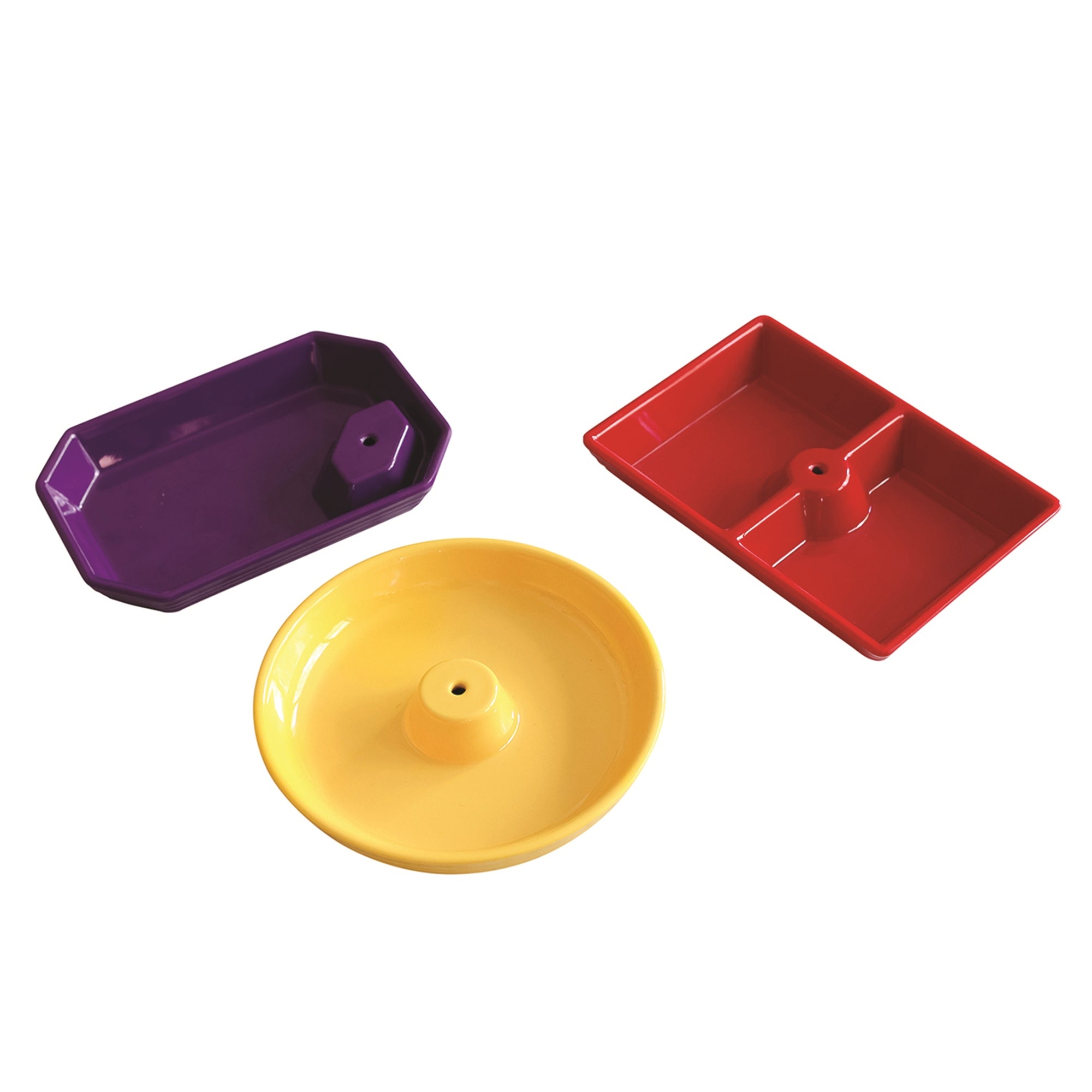 Nora Fleming 3 Piece Brights Pinstripe Melamine Dainty Dishes