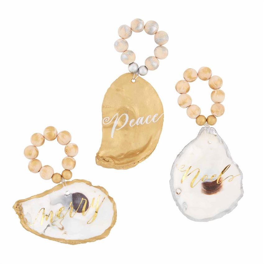 Driftwood Star & Oyster Shell Christmas Tree Ornament - Thumbnail 2