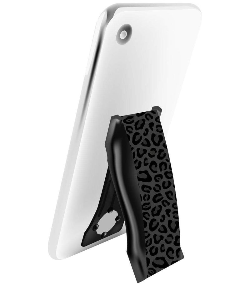LoveHandle PRO Phone Grip - Black Leopard - Monogram Market