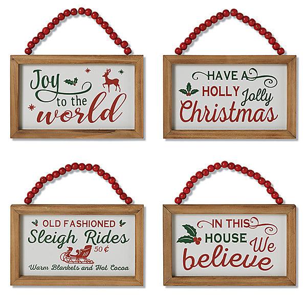 Holiday Wall Hanging Signs - Monogram Market