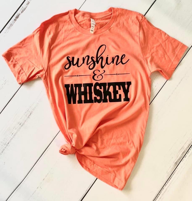 Sunshine and Whiskey, Printed Tee - Monogram Market