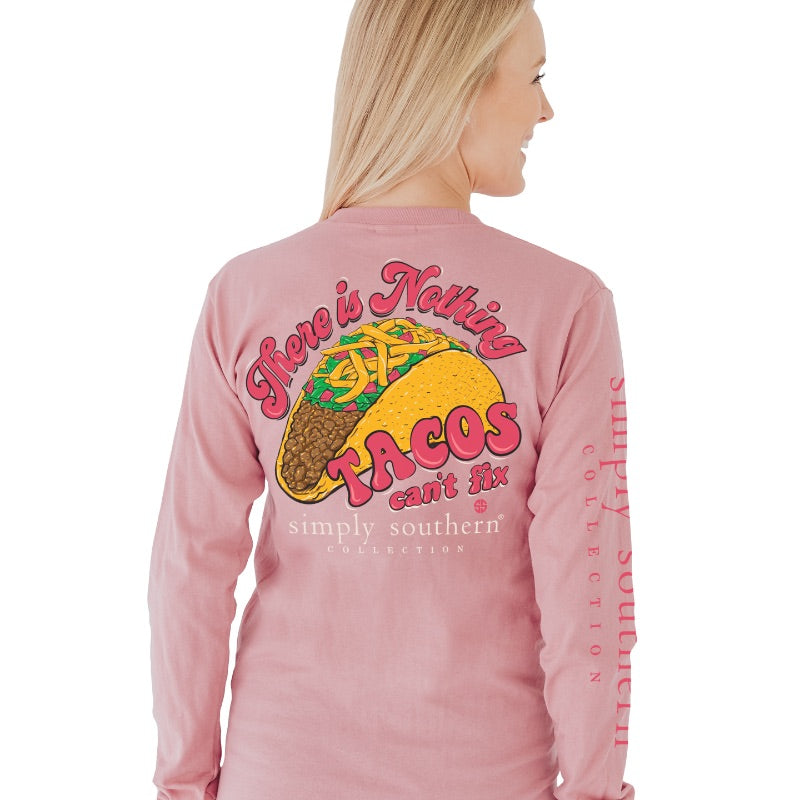 Simply Southern - Nothing Tacos Can’t Fix, Long Sleeve Tee - Monogram Market