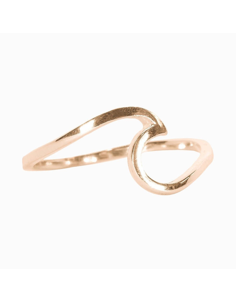 PuraVida Wave Ring, Rose Gold - Monogram Market