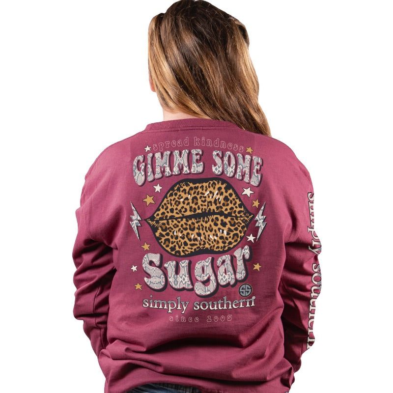 Simply Southern YOUTH - Gimme Some Sugar, Long Sleeve Tee - Monogram Market