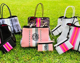 Neoprene Tote & Zipper Pouch - Thumbnail 2