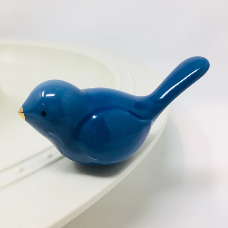 Nora Fleming - "Bluebird of Happiness" Bird Mini - Monogram Market