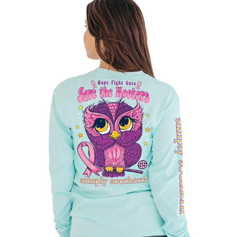 Simply Southern  - Save The Hooters, Long Sleeve Tee - Monogram Market