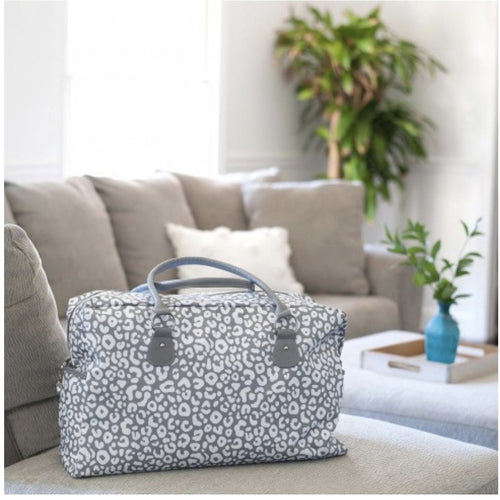 Travel Duffle Bag, Smokey Leopard - Monogram Market