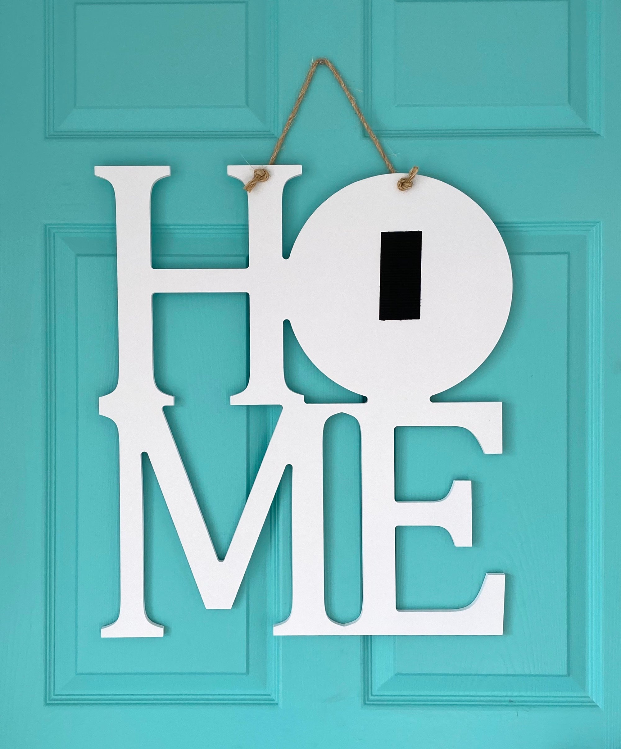 Monogram Market Hanging Sign