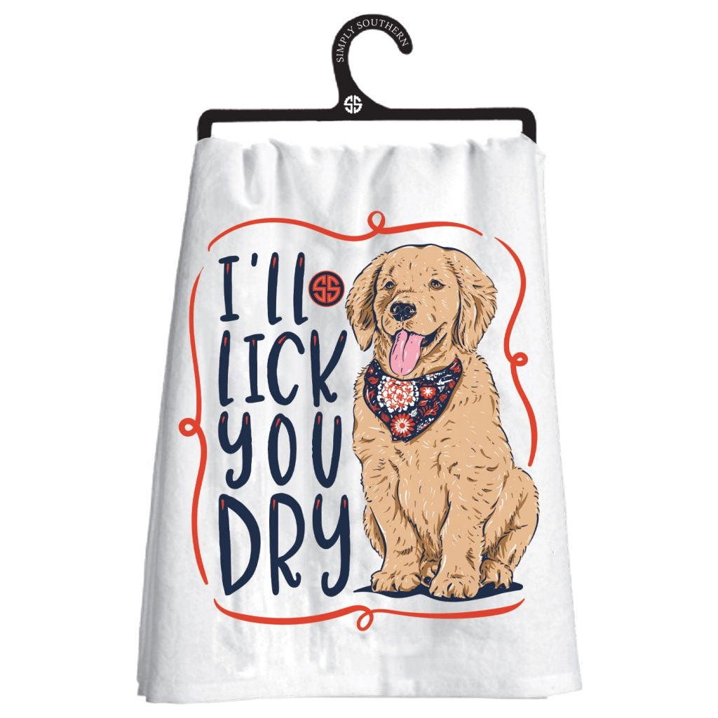 Simply Southern Dish Towel - I’ll Lick You Dry - Monogram Market