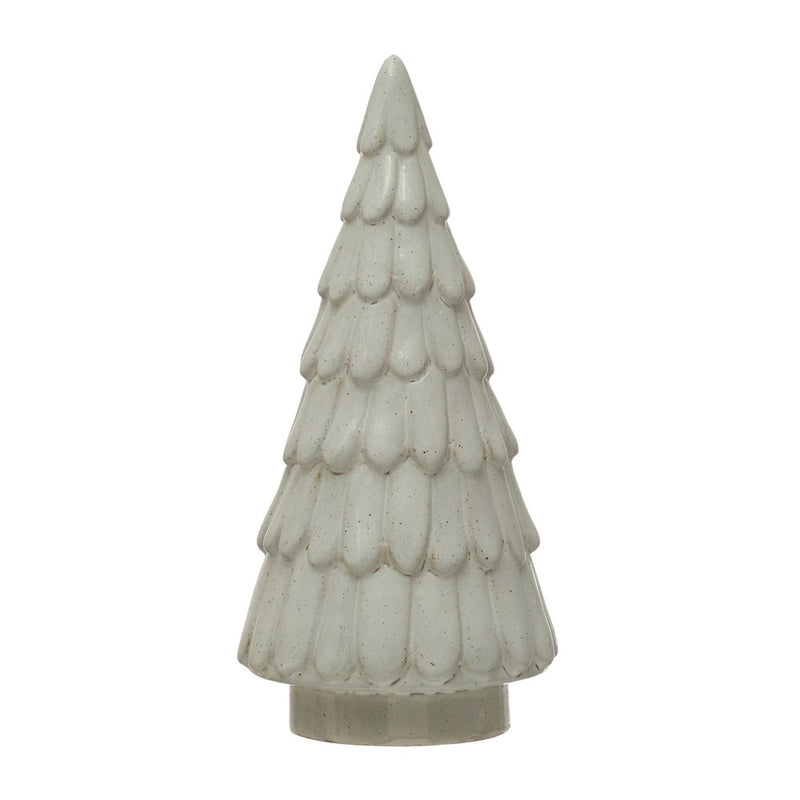 Stoneware Christmas Tree with Glaze - Monogram Market