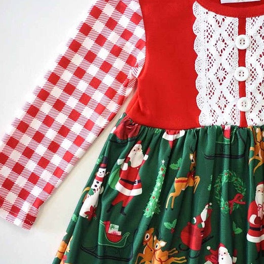 Christmas Red Plaid Dress 3T Christmas Red Plaid Dress 3T