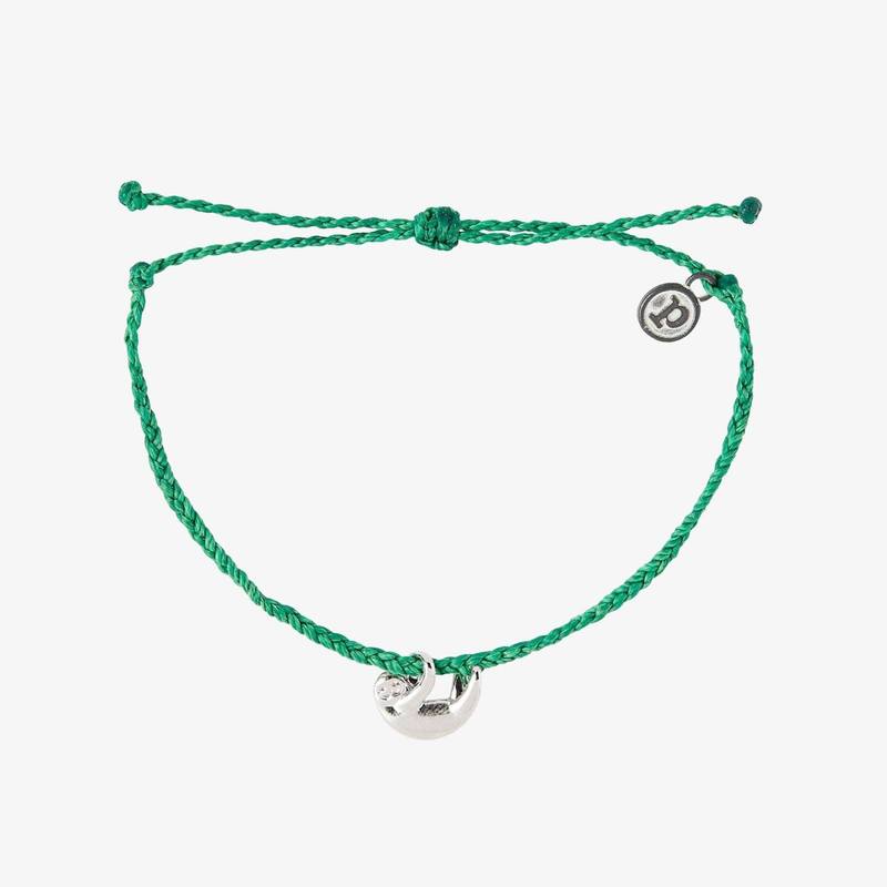 PuraVida Charity Bracelet, Silver Sloth Charm - Monogram Market