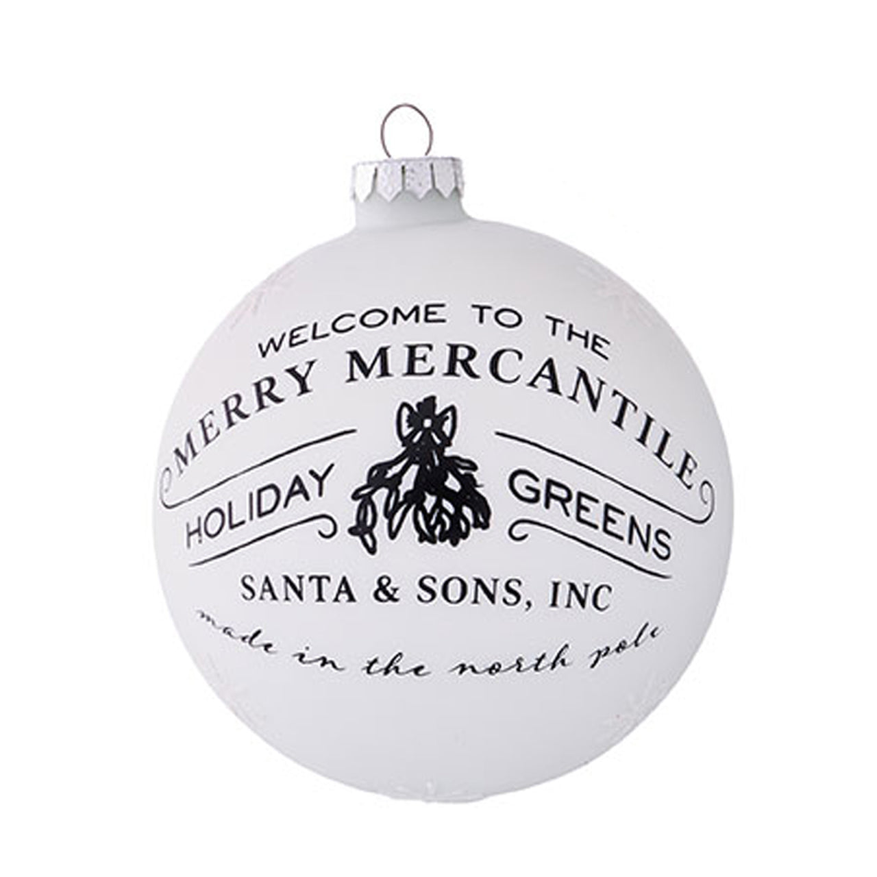 RAZ Black & White Mercantile Christmas Ornament - Thumbnail 5
