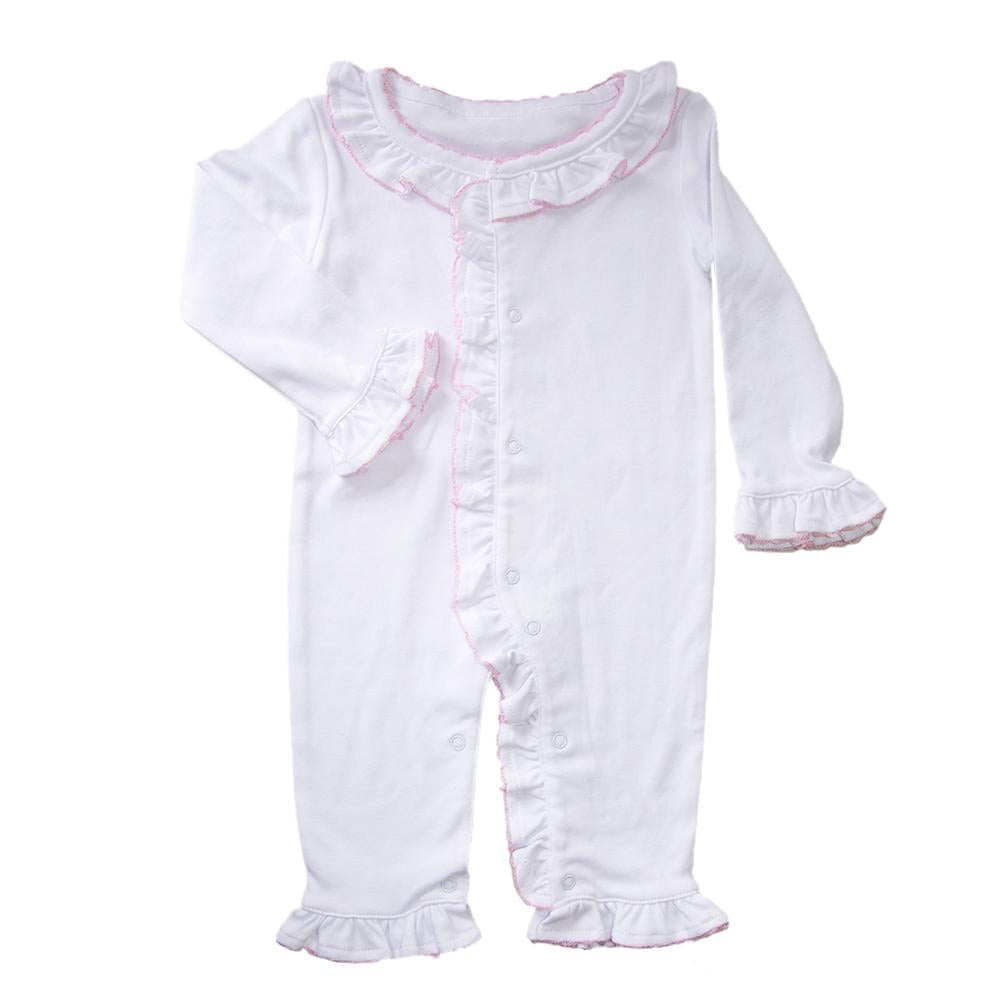 Pink Ruffle Homecoming Baby Outfit, 0-6 Months - Monogram Market