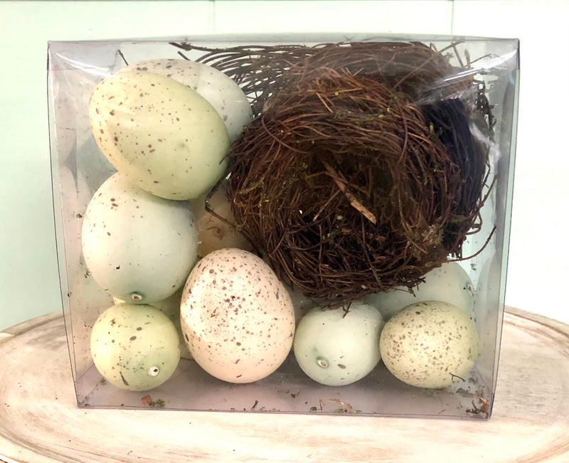 Bird Nest/Speckled Eggs in a Box - Monogram Market