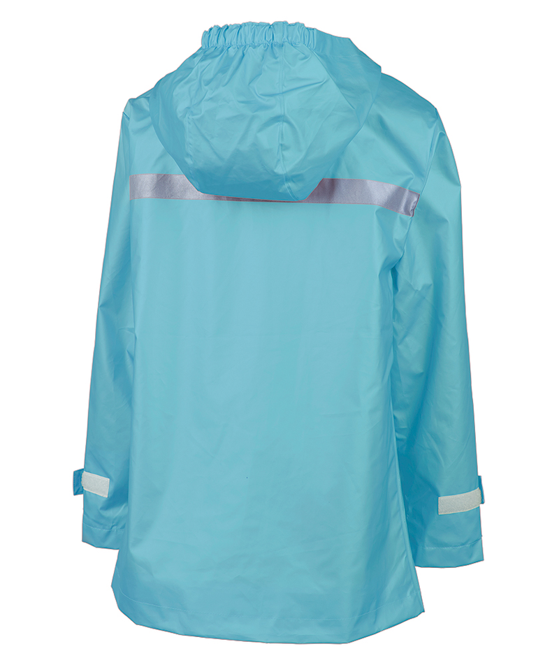 Charles River GIRLS New Englander Rain Jacket, Aqua - Monogram Market