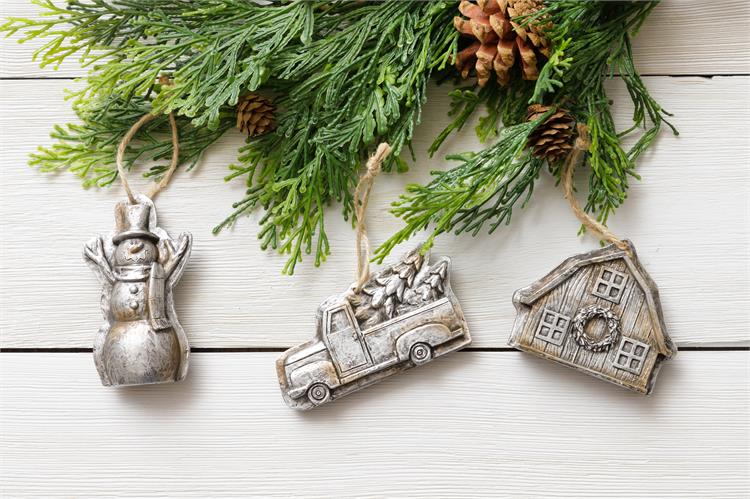 Christmas Ornament Molds - Snowman, Truck, Barn - Monogram Market
