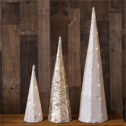 Lighted, Reversible Sequin Tree