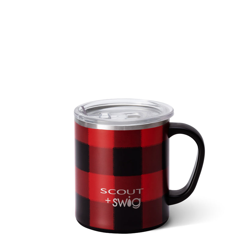 SCOUT + SWIG 12oz Camper Mug, Flannel No. 5 - Monogram Market