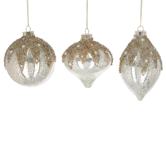 Mercury Glass Christmas Ornaments - Monogram Market