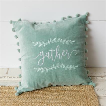 Velvet Pillow - Gather - Monogram Market