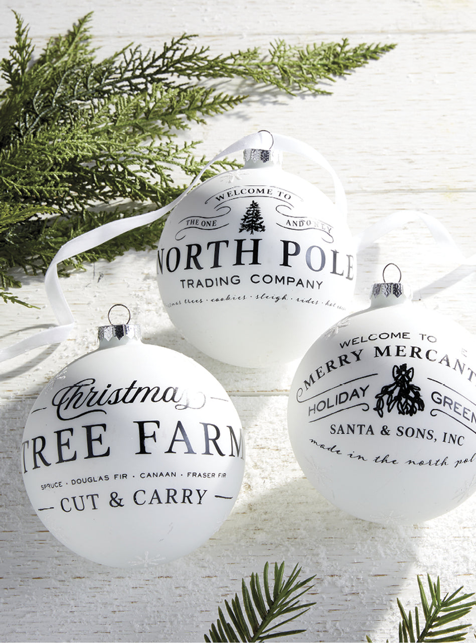 RAZ Black & White Mercantile Christmas Ornament - Thumbnail 3