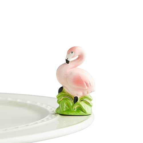 Nora Fleming Tickled Pink , Flamingo Mini - Monogram Market