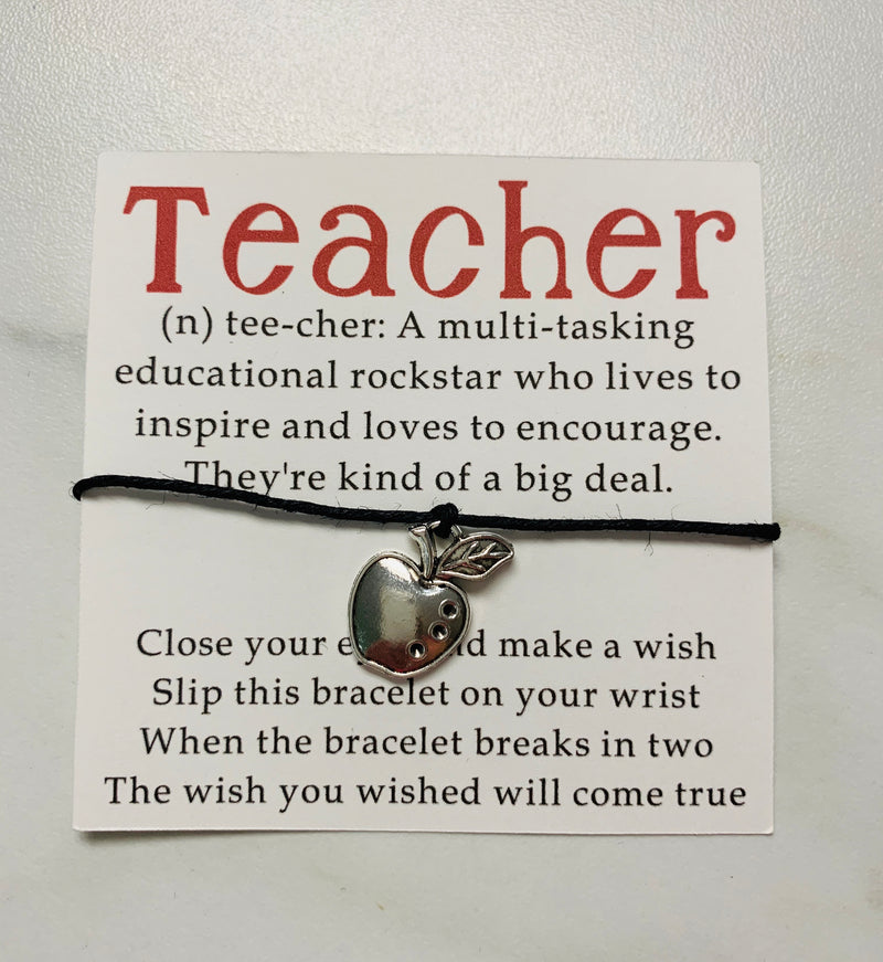 Wish Bracelet - Teacher - Monogram Market