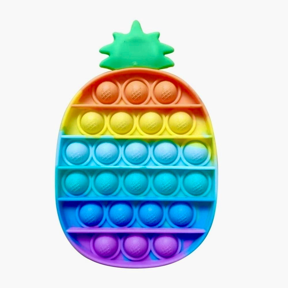 Fidget Bubble Pop It - Rainbow Pineapple - Monogram Market